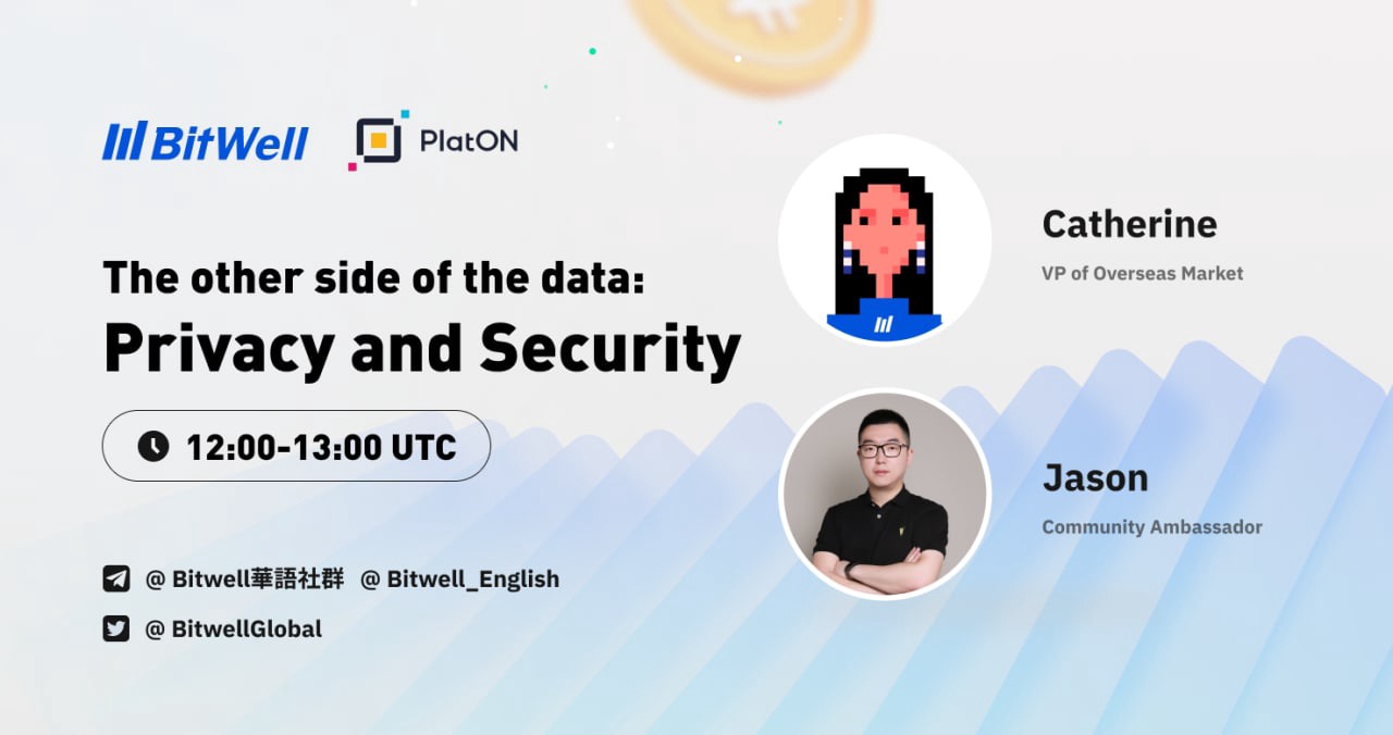 AMA Recap| BitWell * PlatON — The B-Side of Data: Privacy and Security