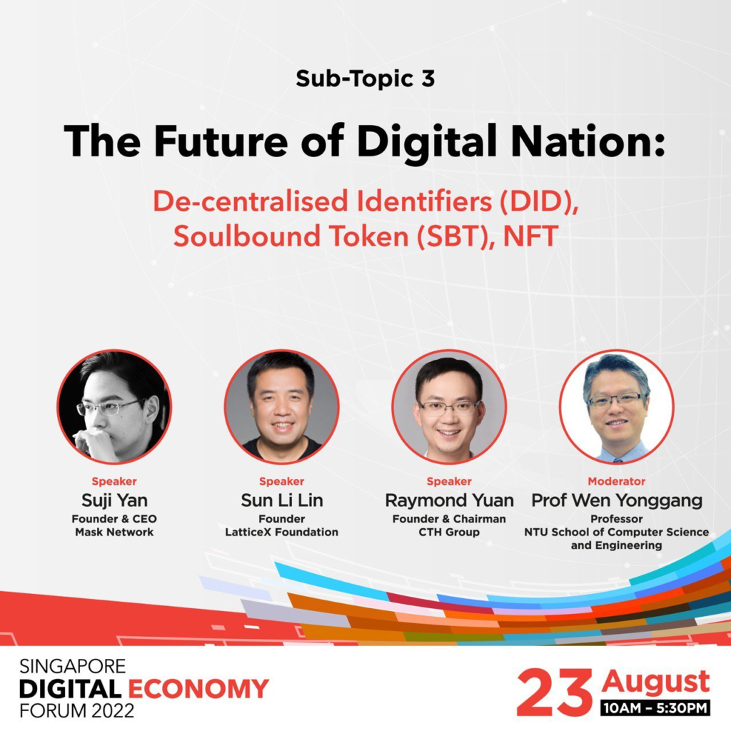 Singapore Digital Economy (SDE) forum Panel - The Future of Digital Nation