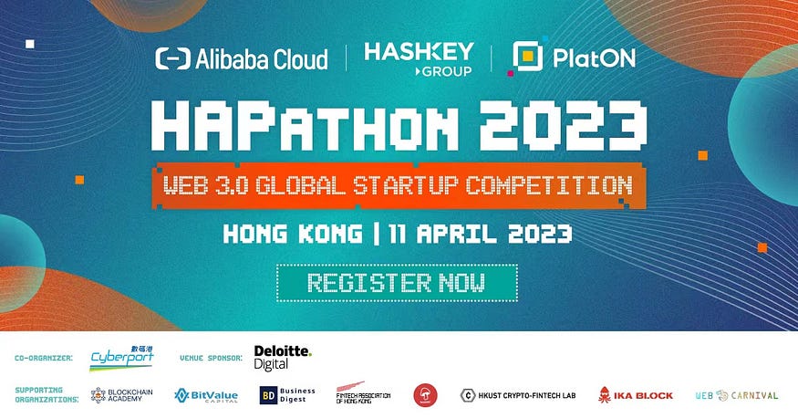 Cyberport will co-organise the Hong Kong Web3 Hackathon of HAPathon with PlatON, HashKey Group and Alibaba Cloud